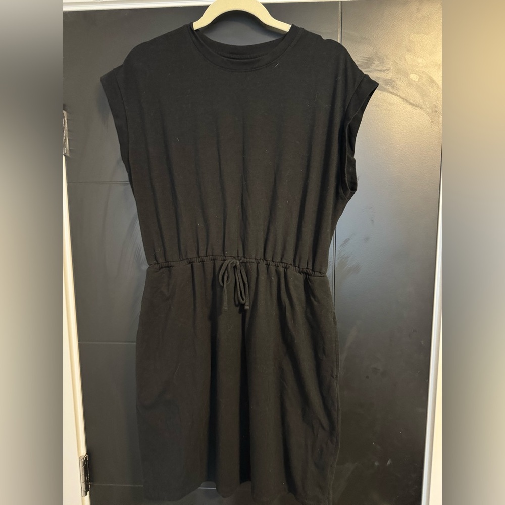 Black Knit Cap-sleeve Mini Dress - Target A New Day Size Large